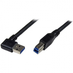 Startech Superspeed, USB-A to USB-B 3.0, Angle, 1m USB3SAB1MRA
