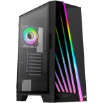 Aerocool Mirage ARGB, Tempered Glass, Black AEROPGS-MIRAGE-G-BK