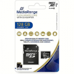 MediaRange MR945, microSDXC, 128GB, Class 10, UHS-I, U1 MR945