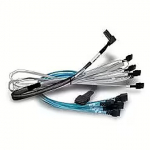 Broadcom CBL-SFF8654 to SFF8643 SlimSAS/2x MSAS, 1m 05-60003-00