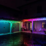 Twinkly Icicle Special Edition 190 RGB+W LEDs (Gen II), IP44, 8.5 m, transparent - Smart Christmas Lights TWI190SPP-TEU