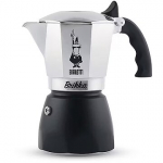 Bialetti Brikka, Black/Stainless steel - 4 cups 8006363040563