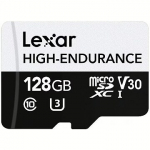 Lexar High Endurance, microSDXC, 128GB UHS-I, U3, V30 LMSHGED128G-BCNNG