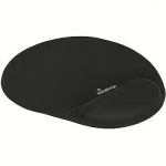 MediaRange Ergonomic Mouse Pad with Gel Wrist Support, Black MROS250