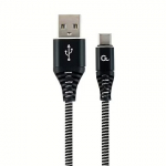 Gembird USB-A to USB-C, 2m CC-USB2B-AMCM-2M-BW