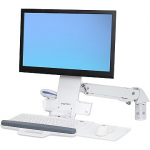 Ergotron StyleView Sit-Stand Combo Arm with Keyboard Tray, up to 24" 45-266-216