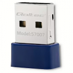 Qoltec Mini adapter Wi-Fi wireless, BT 4.0 57007