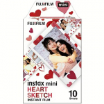 Fujifilm Instax Mini 1x10 Heart Sketch 4547410497588