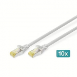 Digitus CAT 6A, S/FTP, 0.25m (10 pack) DK-1644-A-0025-10