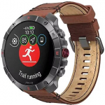 Polar Grit X2 Pro, Titanium/Brown GRIT X2 PRO TI LTHR BRNZ M/L