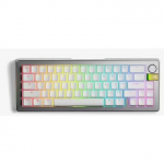 Glorious GMMK 3 Pro HE Wireless 65 % Custom Gaming, ANSI (US) GLO-KB-GMMK3-PRO-65-PB-HE-WL-SIL-US