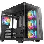 Deepcool CG530U 4F, Tempered Glass, Black R-CG530U-BKAGA4-G
