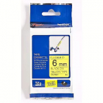 Brother TZE-FX611 LAMINATED TAPE 6 MM BLACK ON YELLOW / FLEXI-TAPES TZEFX611