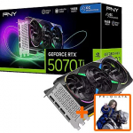 PNY Technologies GeForce RTX 5070 Ti, 16GB GDDR7, ARGB EPIC-X ARGB OC Triple Fan (DLSS 4) VCG5070T16TFXXPB1-O