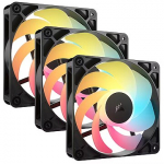 Corsair RS120-R ARGB Reverse, PWM, Black, 3 Pack CO-9050196-WW
