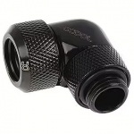 Alphacool Eiszapfen 90&deg; pipe connection 1/4" on 13mm, black - 17393