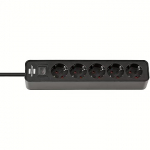 Brennenstuhl Ecolor Power Strip 5-fold, 1.5m, Black 1153250000
