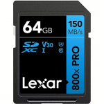 Lexar 800x, SDXC 64GB, UHS-I, U3, V30 LSD0800P064G-BNNNG