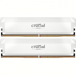 Crucial Pro OC White (EXPO + XMP), DDR5, 32GB, 6400MT/s, CL38, Kit of 2 CP2K16G64C38U5W