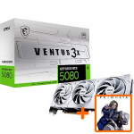 MSI GeForce RTX 5080, 16GB GDDR7, VENTUS 3X OC WHITE (DLSS 4) V531-062R