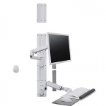 Ergotron LX Wall Mount System with Keyboard & Monitor Mount 45-551-216