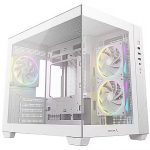 Deepcool CG330 3F WH, Tempered Glass, White R-CG330-WHNGM3-G