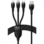 Baseus Flash Series USB-A to USB-C/MicroUSB/Lightning, 100W, 1.2m CASS030001