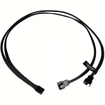 Alphacool Y-splitter 4-Pin to 2x 4-Pin PWM, 60cm, Black 18678