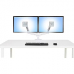 Ergotron LX Dual Monitor Arm, Side-by-Side, up to 27" 45-491-216