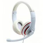 Gembird MHS-03-WTRD, White / Red MHS-03-WTRD