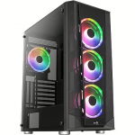 AeroCool Prism G-BK-v3, Black, Tempered Glass ACCM-PB29143.11