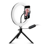 Sbs TESELFIERING8 Phone Stand with 8-inch LED Ring Light and Tripod TESELFIERING8