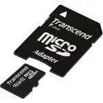 Transcend Ultimate, microSDHC, 16GB, Class 10 + SD Adapter TS16GUSDHC10