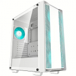 Deepcool CC560 V2, Tempered Glass, White, Green LED R-CC560-WHGAA4-G-2