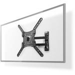 Nedis Full Motion TV Wall Mount, 23-55" TVWM1530BK