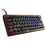Sharkoon SKILLER SGK50 S4 Gen2 Wood PBT (wood/black, FR layout, Gateron G Pro 3.0 Yellow) 4044951042807