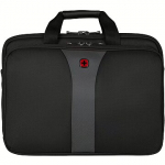 Wenger Legacy Briefcase, 17", Black/Grey 600655