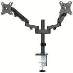 Newstar Full motion desk monitor arm for 2 screens, 17-27" DS70-750BL2