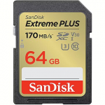 Sandisk Extreme, SDXC, 64GB, UHS-I, U3, V30 SDSDXW2-064G-GNCIN