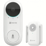 EZVIZ DB2C Wireless Video Doorbell, 1536p, White 303101736