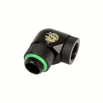 Bitspower G1/4" Matt Black Dual Rotary Angle IG1/4" Extender BP-MB90R2LD