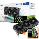 PNY Technologies GeForce RTX 5080, 16GB GDDR7, Triple Fan OC (DLSS 4) VCG508016TFXPB1-O