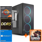 TopPC AMD Ryzen 9 (Zen 5) GMNG, 64GB (2x32) DDR5, GeForce RTX 5070 Ti, 2TB NVMe Gen4, Windows 11 Home DATK384-1457132