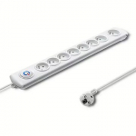 Qoltec Surge protector 8 sockets, 1.5m 50293