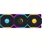 Lian Li UNI FAN SL Wireless LCD 120, Black, 3 Pack + Controller 12SLLCD1W3B