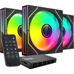 Tacens Mars Gaming MF-3DPROKIT ARGB + Hub, Black, 3 Pack TACMARS-MF3DPROKIT