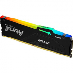 Kingston FURY Beast RGB Black (EXPO + XMP), DDR5, 16GB, 6400MT/s, CL32, Single stick KF564C32BBEA-16