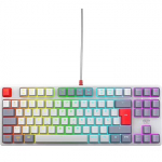 Cherry XTRFY K4V2 (gray, DE layout, Cherry MX2A Red) CX-K4V2-RGB-TKL-RETRO-R-GER