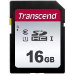 Transcend SDHC, 16GB, Class 10, UHS-I, U1 TS16GSDC300S