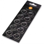 EK Water Blocks EK-Quantum Torque Color Ring 10-Pack STC 10/13, Nickel 3831109816462